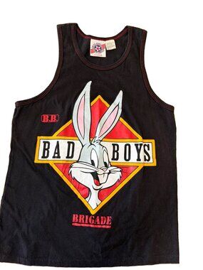 Vintage 1988 Bad Boys Bugs Bunny Tank Top Shirt L United Stars JG Hook